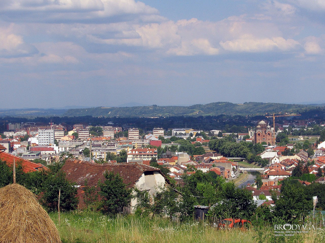 Panoramic view of the town
